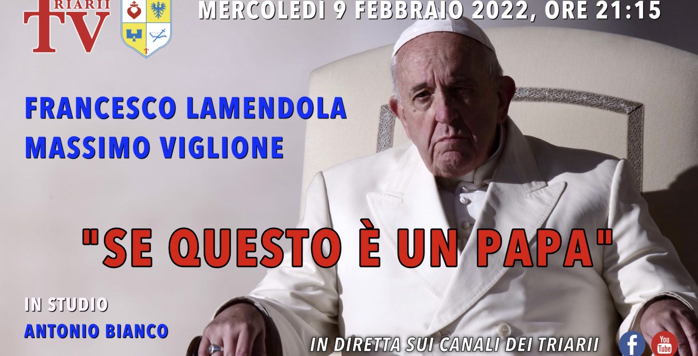 “Se questo è un papa”, video censurato da youtube. Iscrivetevi al nostro canale Rumble