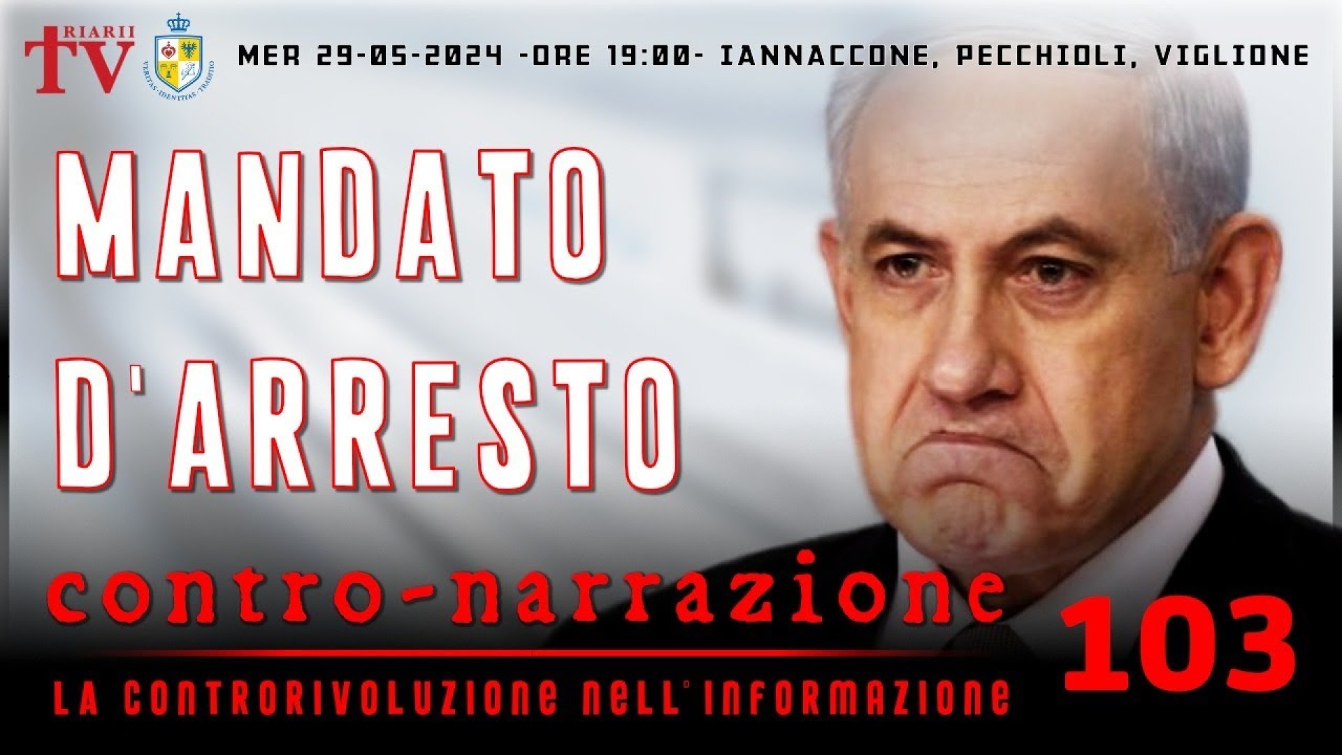 CONTRO-NARRAZIONE NR.103 - MERC 29 MAGGIO 2024 - IANNACCONE, PECCHIOLI, VIGLIONE