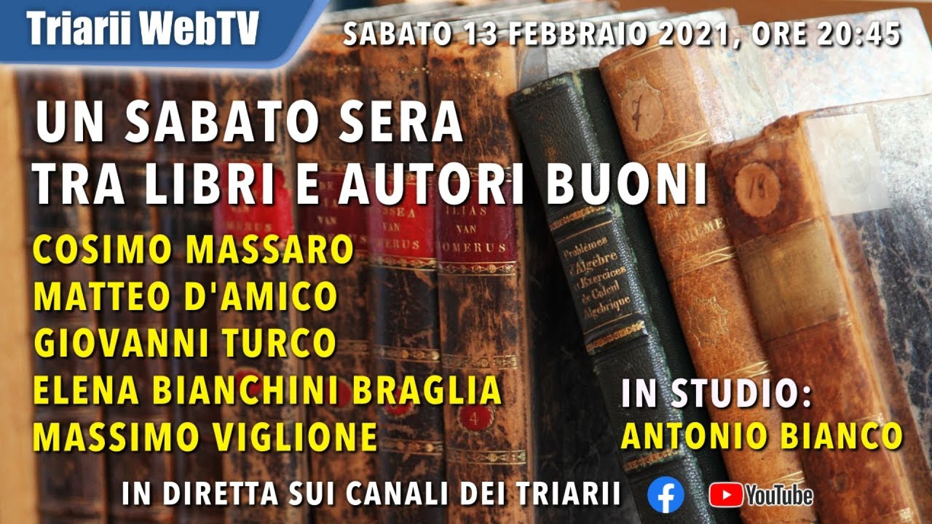 UN SABATO SERA TRA LIBRI E AUTORI BUONI.