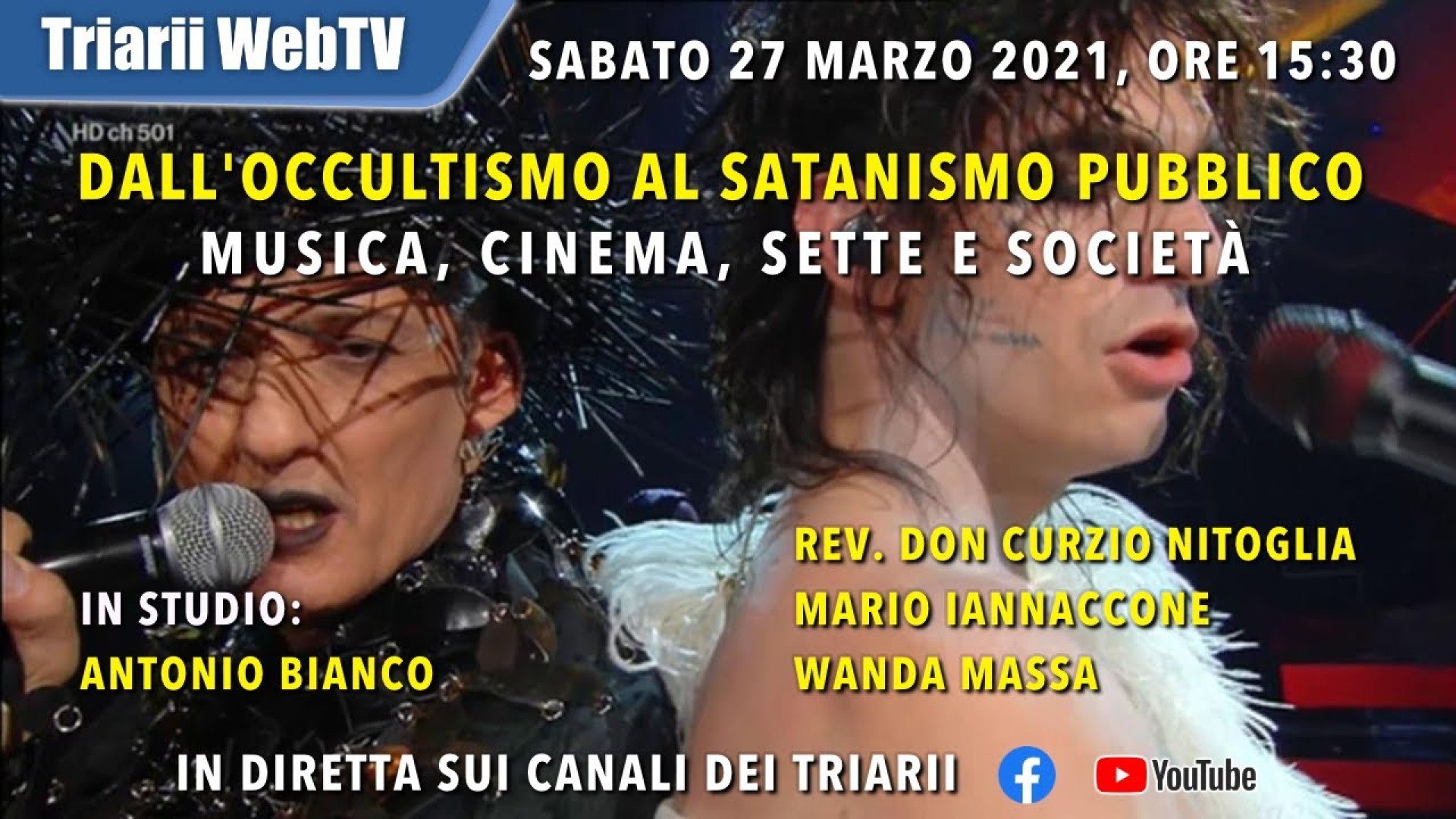 DALL’OCCULTISMO AL SATANISMO PUBBLICO MUSICA, CINEMA, SETTE E SOCIETÀ Rev. Don C Nitoglia, M Iannaccone, W Massa