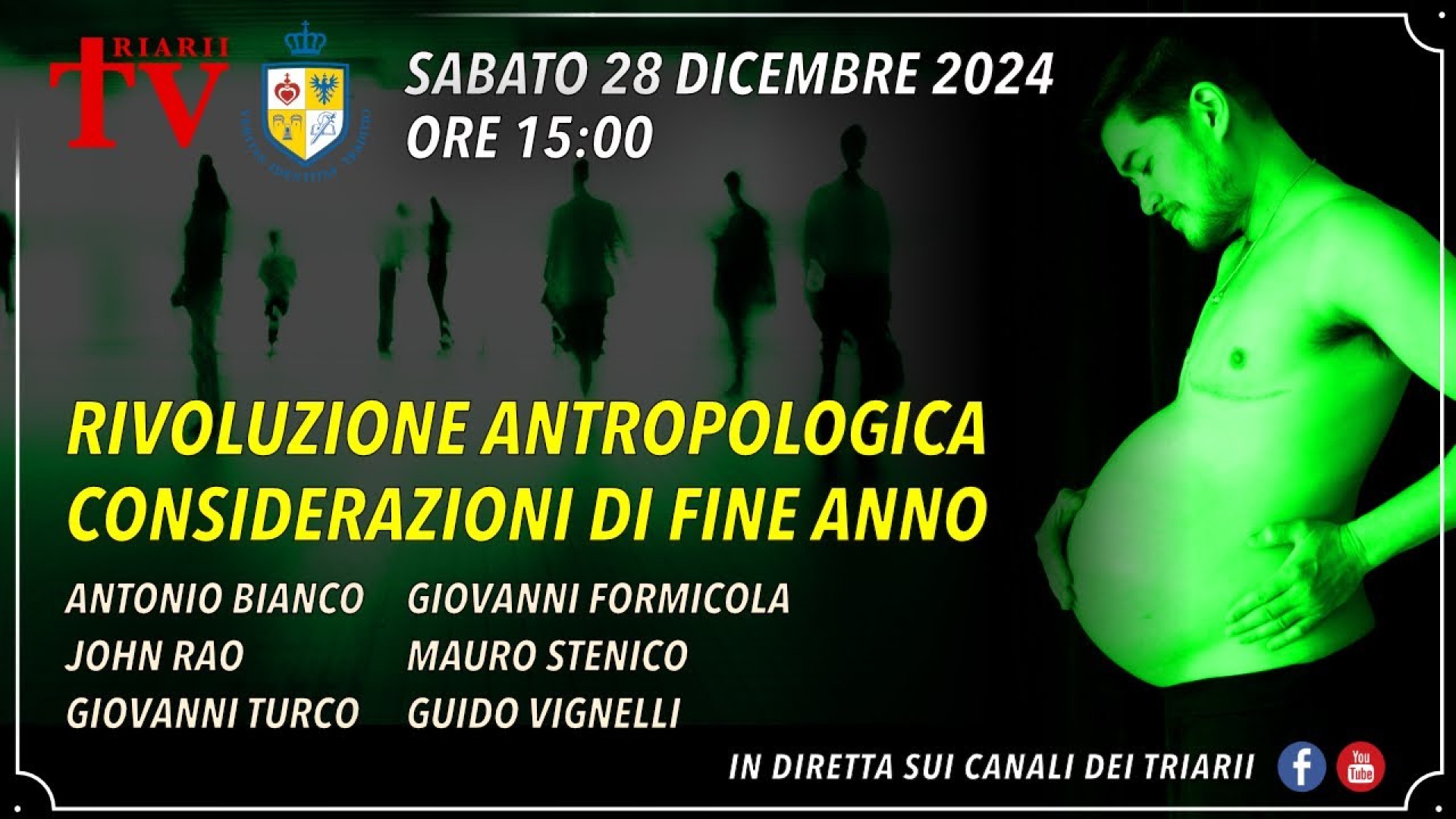 RIVOLUZIONE ANTROPOLOGICA: CONSIDERAZIONI DI FINE ANNO. FORMICOLA, RAO, STENICO, TURCO, VIGNELLI