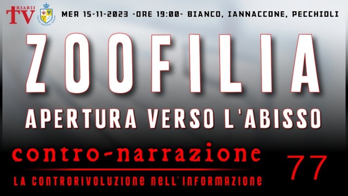 CONTRO-NARRAZIONE NR.77 - MERC 15 NOVEMBRE 2023 - Antonio Bianco, Mario Iannaccone, Roberto Pecchioli