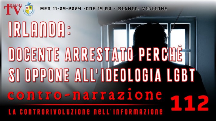 CONTRO-NARRAZIONE NR.112 - MERC 11 SETTEMBRE 2024 -BIANCO, VIGLIONE